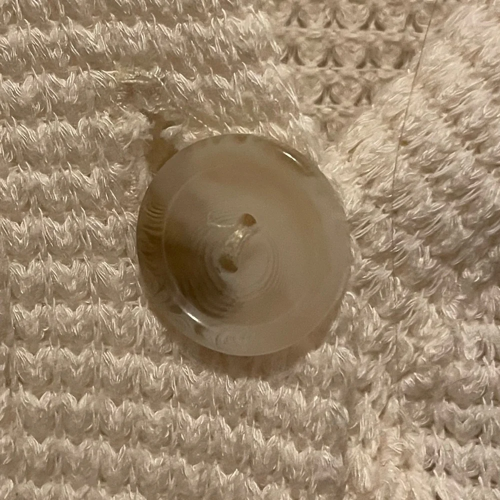 animari knit style long sleeve cream cardigan - Picture 3 of 4